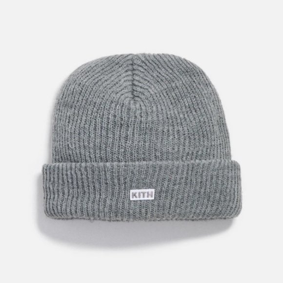 Kith Accessories - NWT KITH Classic Rib Beanie - Light Heather Gray